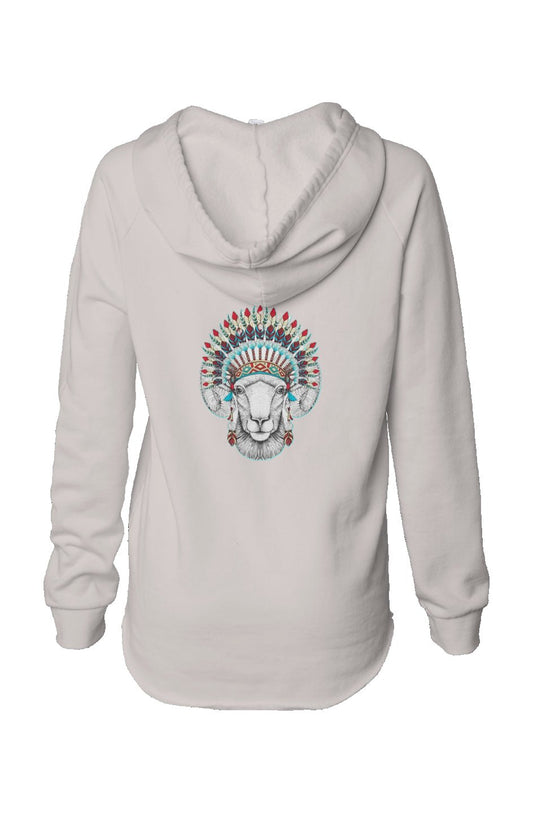 Women’s tribal Ram RCI Light Hoodie - Ramm Clothing Ink